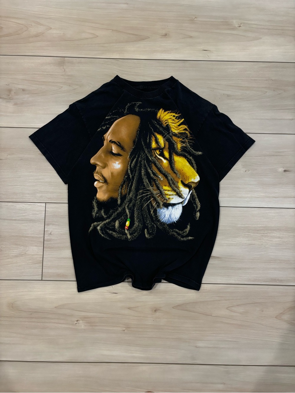 The Mountain vintage 90s Bob Marley Lion Rasta reggae aop men’s graphic tee